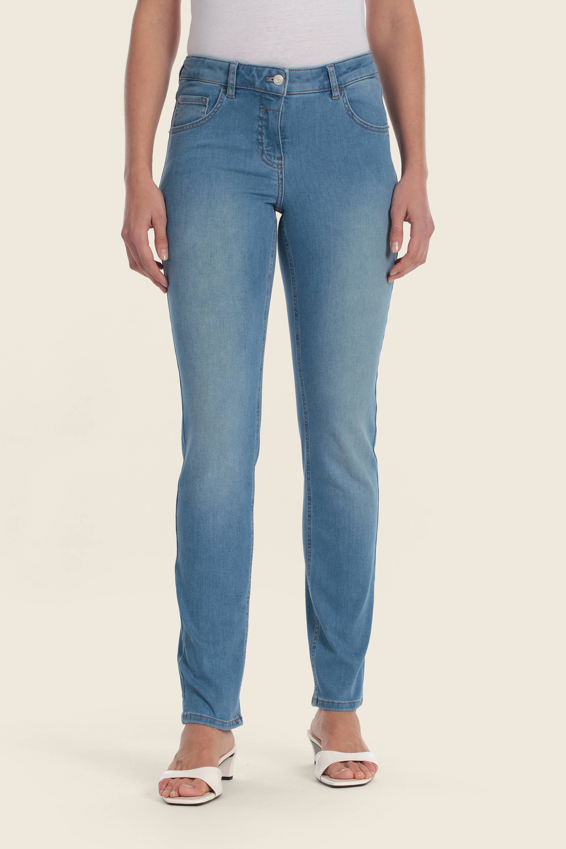 Stoffhose im Jeanslook