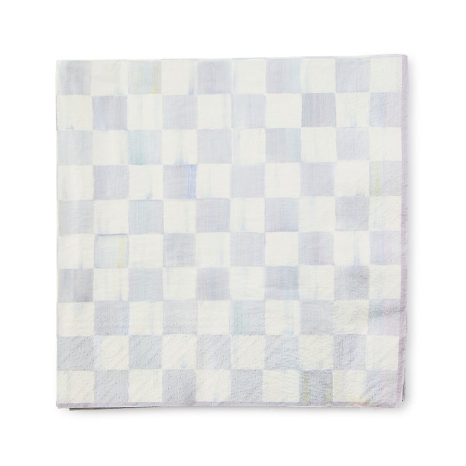 Sterling Check Dinner Paper Napkins