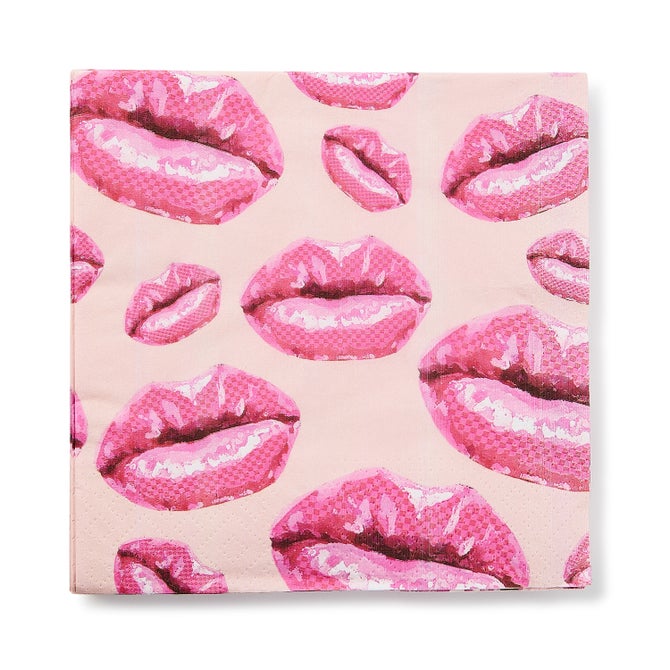 Kiss Me Dinner Paper Napkins
