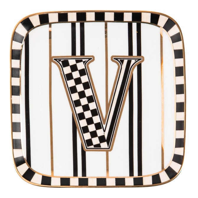 Monogram Dish - V