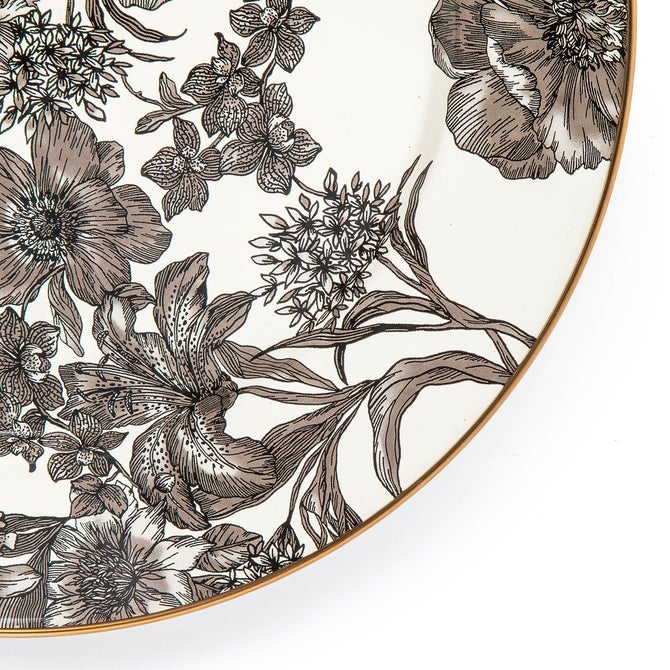 Sterling English Garden Enamel Charger/Plate