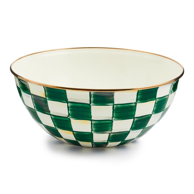 Emerald Check Large Everyday Bowl