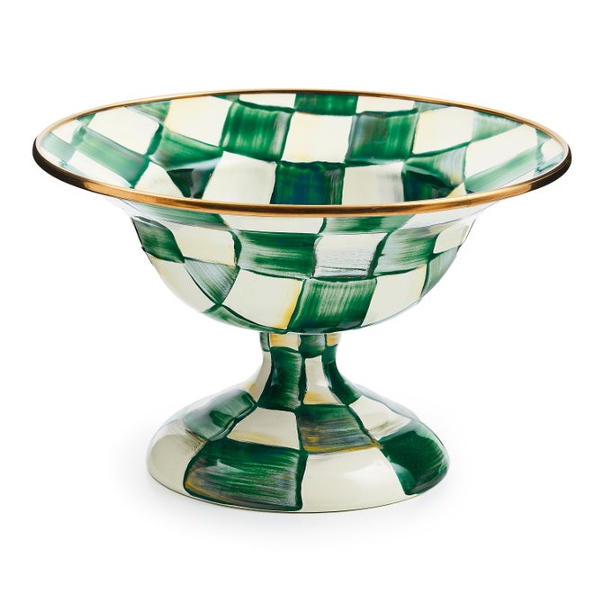 Emerald Check Small Compote