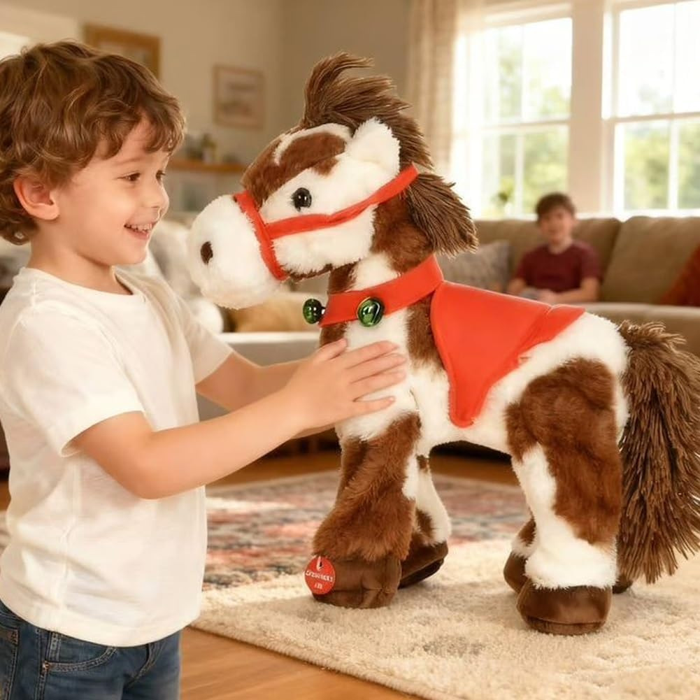 🎄2025 New Year Hot Sale🎁Spotted Electric Plush Horse