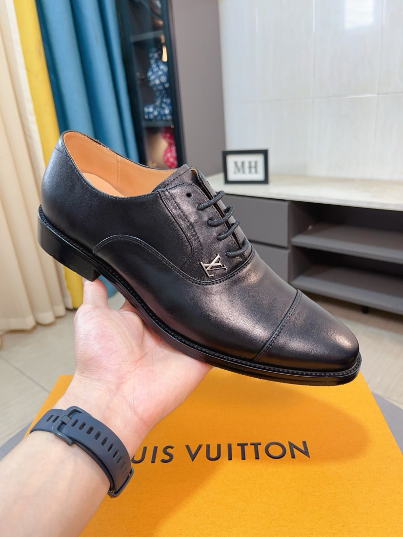 LV men's leather shoes-20