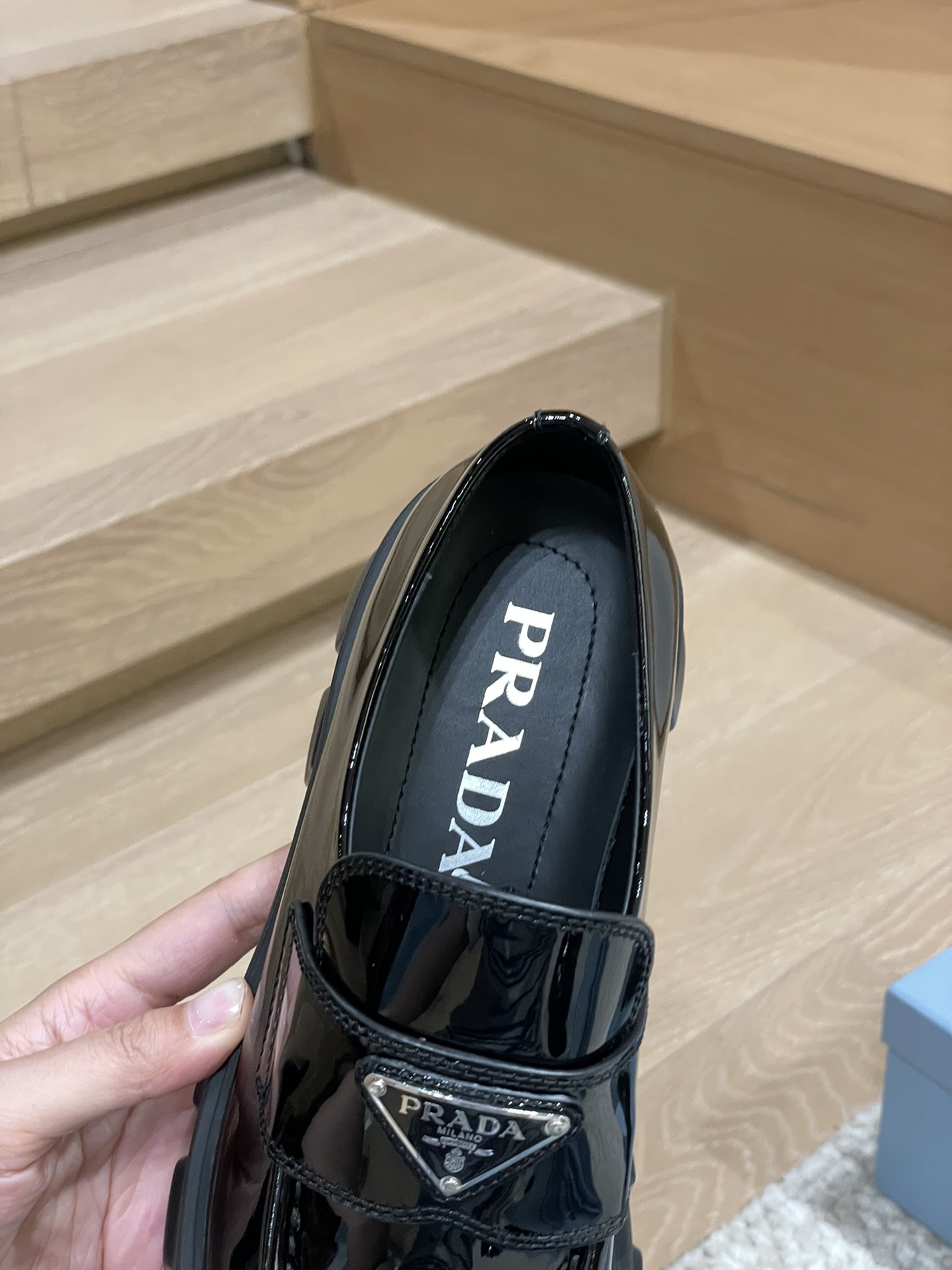 Prada women's leather shoes-37