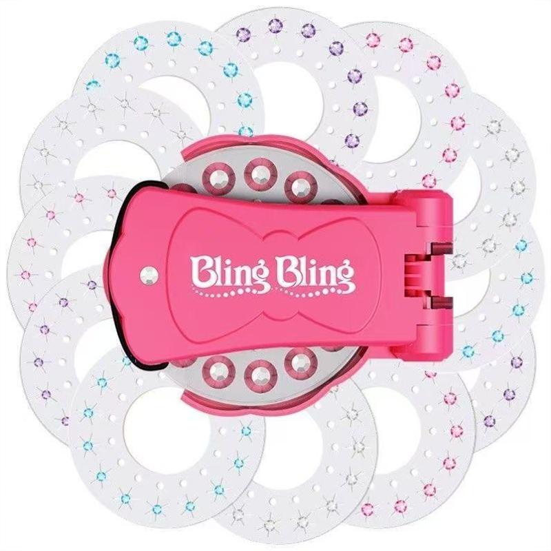 ⏰Glitter Diamond Styling Tools Hair Gemstone Styling Set✨