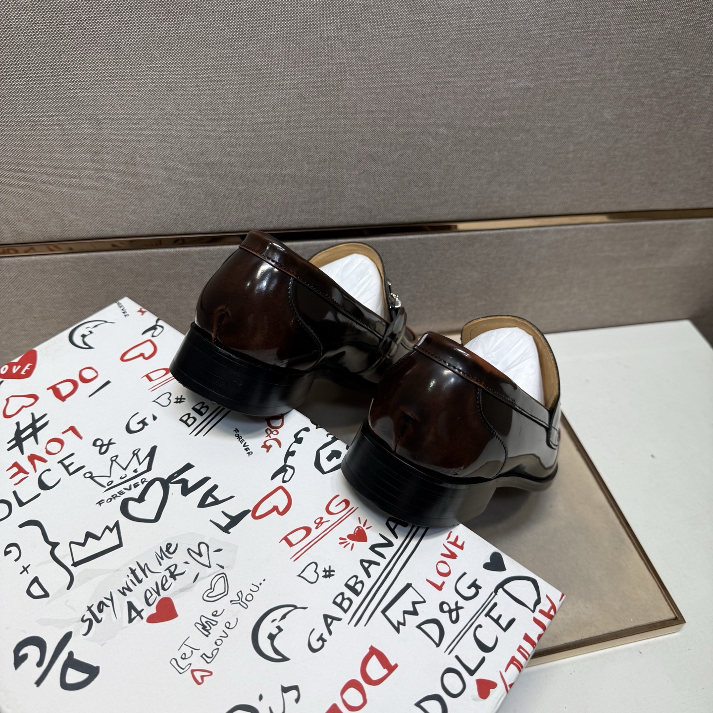D&G men's leather shoes-32