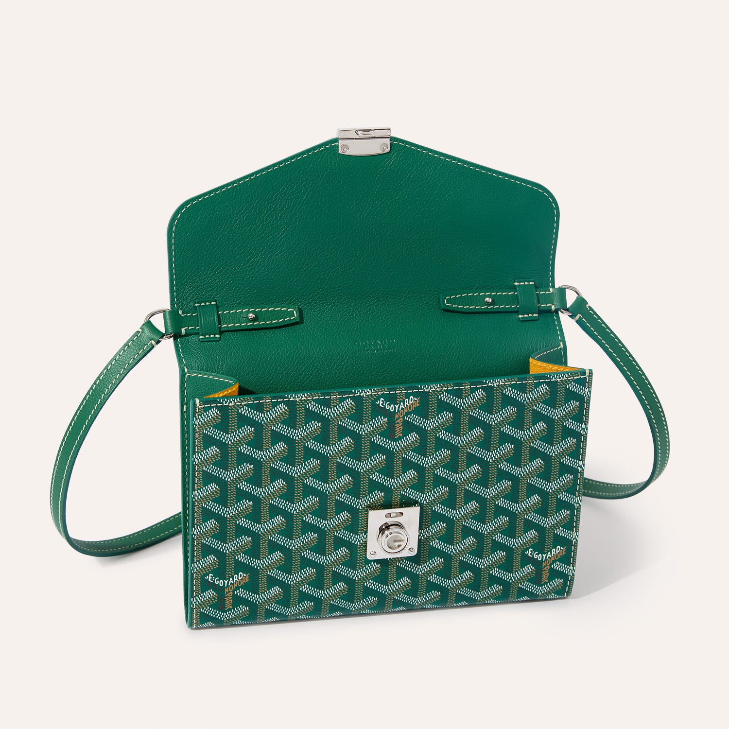 Chypre Wallet-Pouch Stripes and Initials