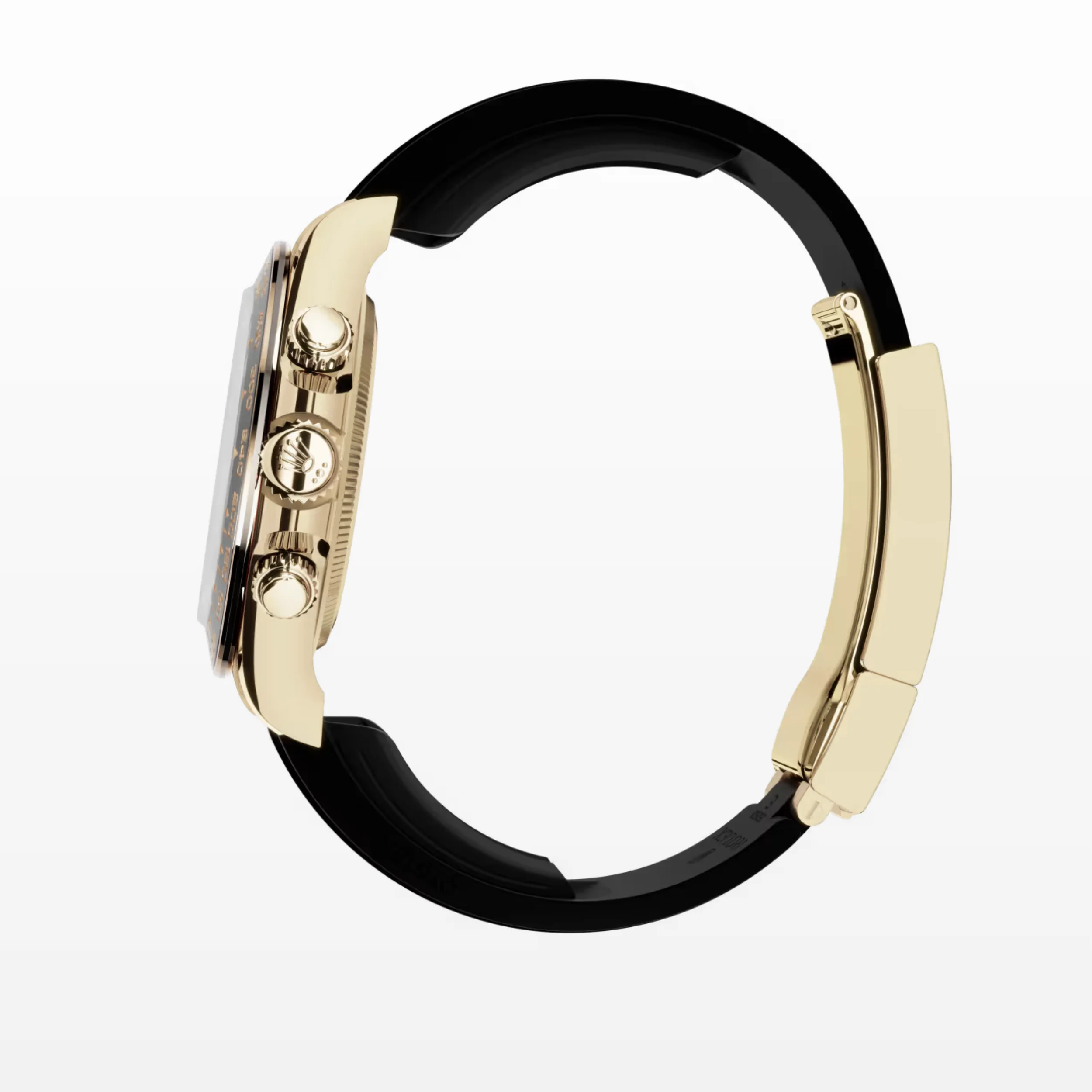 Daytona Cosmograph: Oyster, Yellow gold, bright black and golden, diamond-set dial, Oysterflex bracelet, black Cerachrom bezel, tachymetric scale, m126518ln-0006