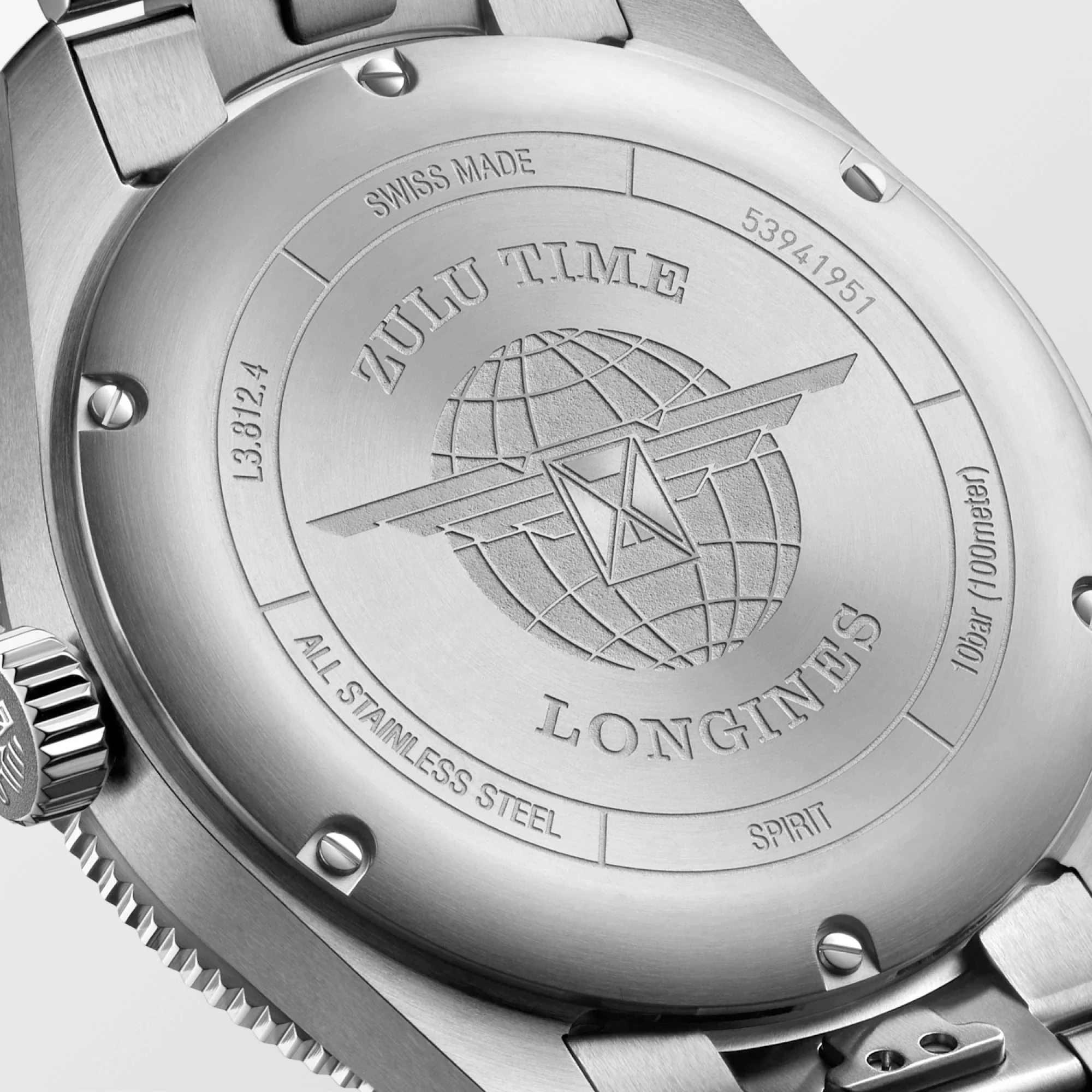 Spirit 42MM Zulu Time GMT Blue Steel Watch L38124936