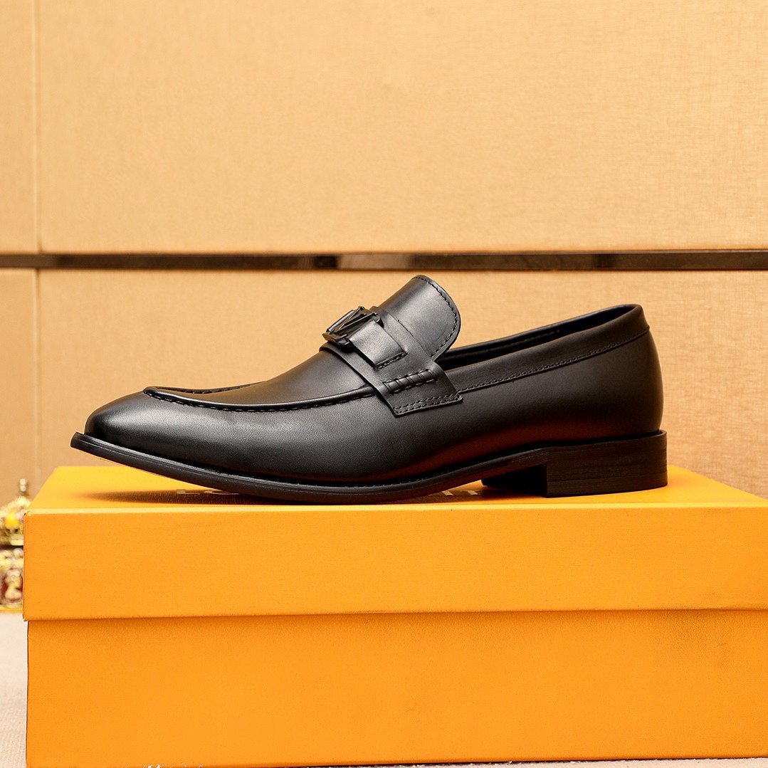 LV men's leather shoes-38