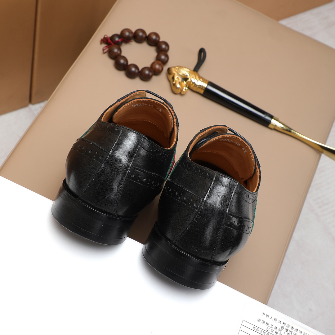 Gucci men's leather shoes-52