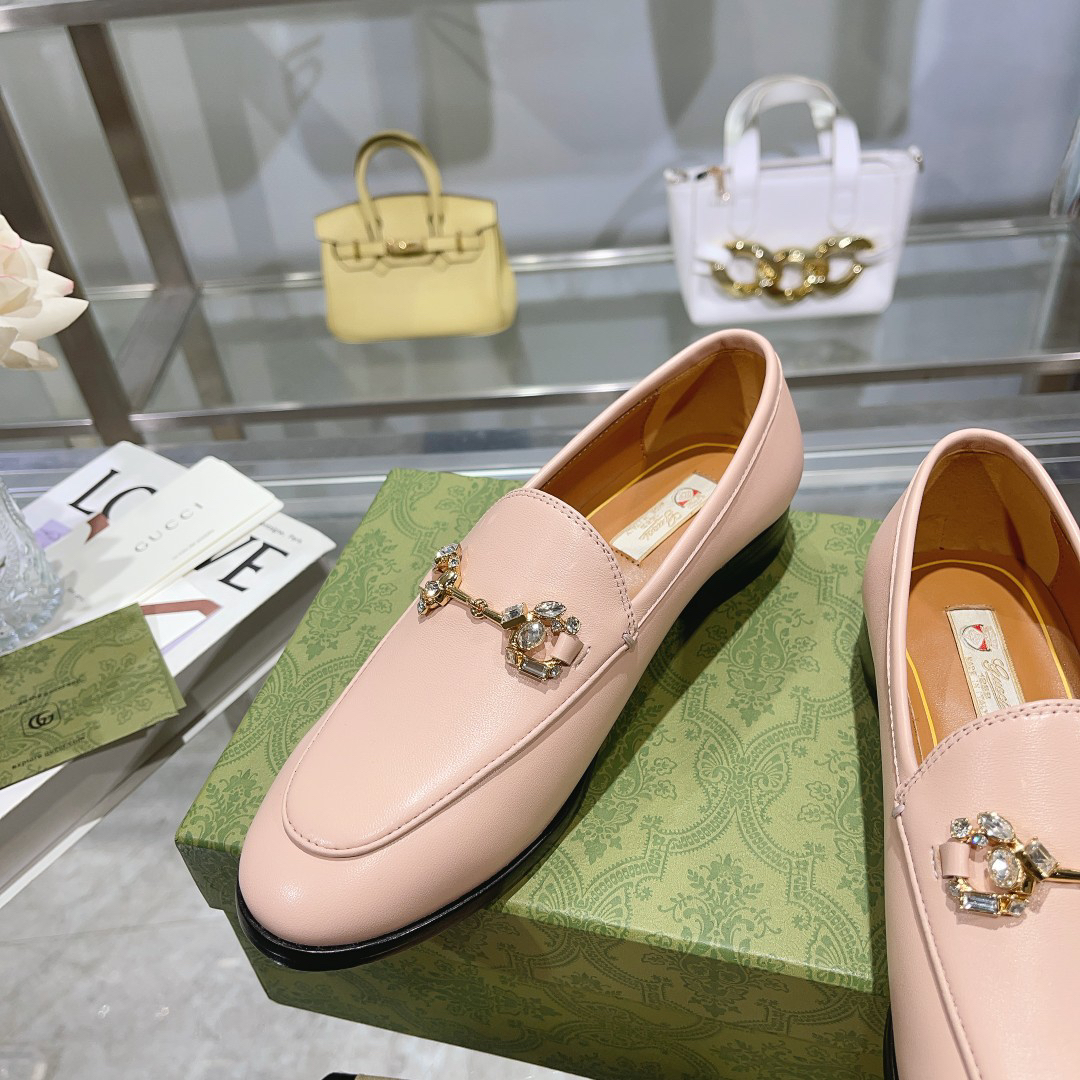 Gucci women's leather shoes-22