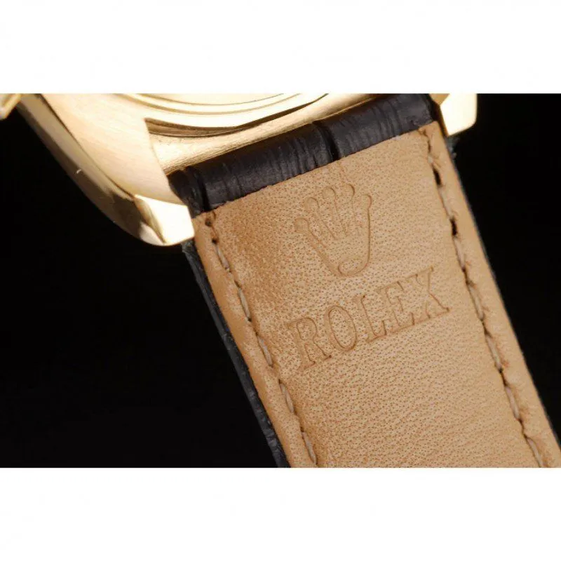 Daytona Gold Case Blue Dial Black Leather Strap