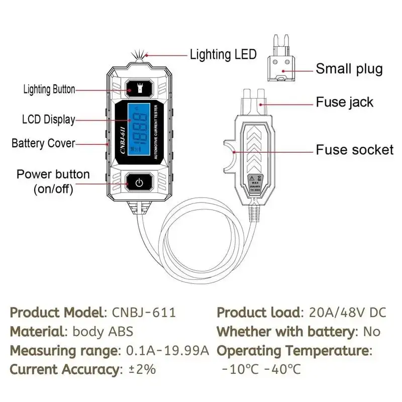 🔥Black Friday Sale - 50% OFF - 🚗✨Automotive circuit fault probe tester