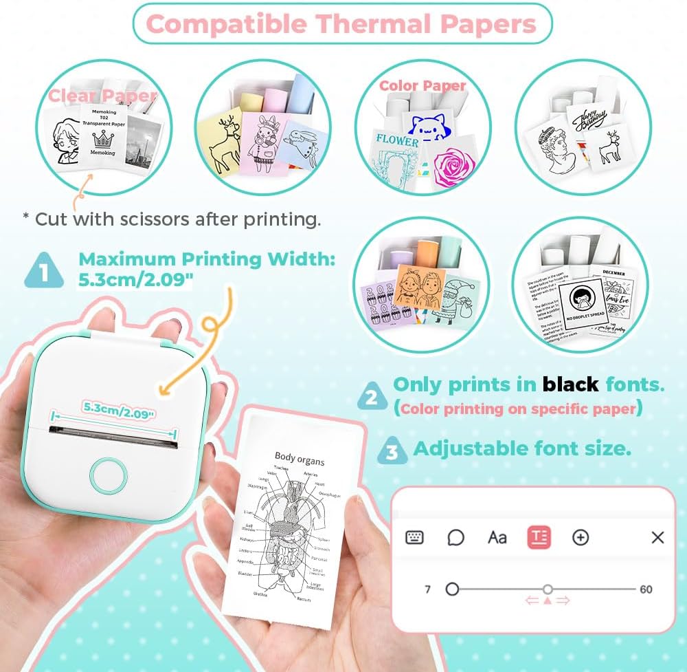 Memoking Print Pods Mini Printer