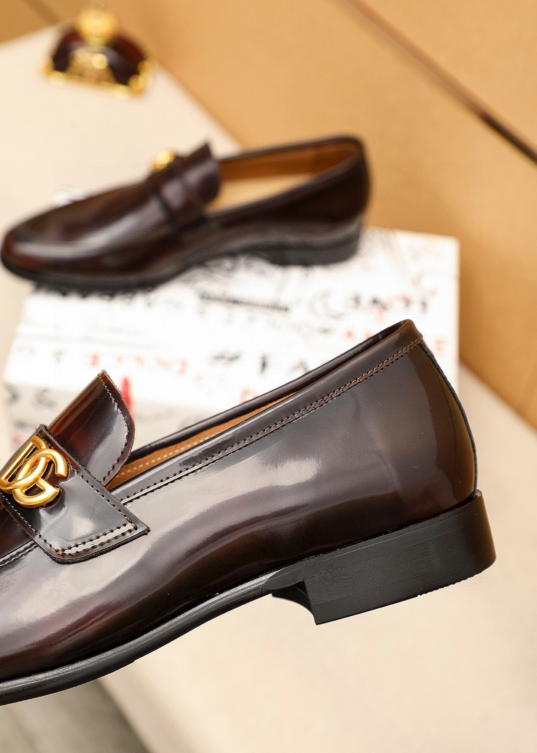 D&G men's leather shoes-55