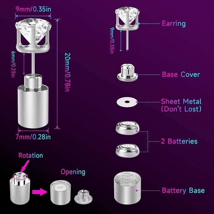 🔥Christmas Early Discount 49% Off✨LED Earrings, Light Up Stud Earrings
