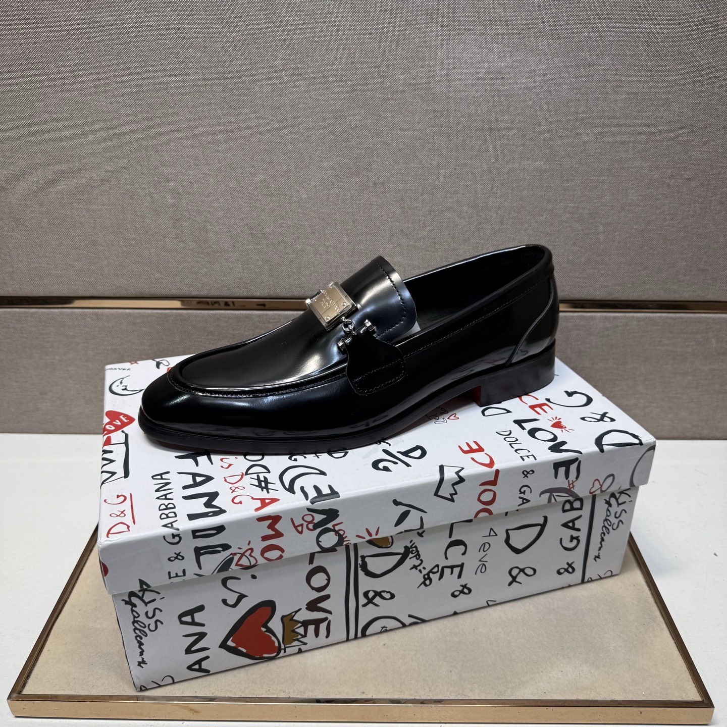 D&G men's leather shoes-37