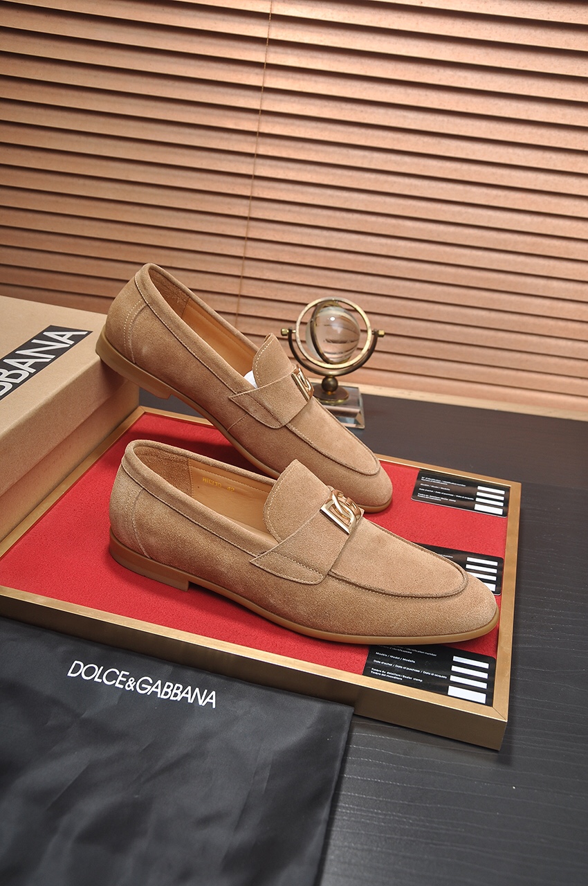 D&G men's leather shoes-85