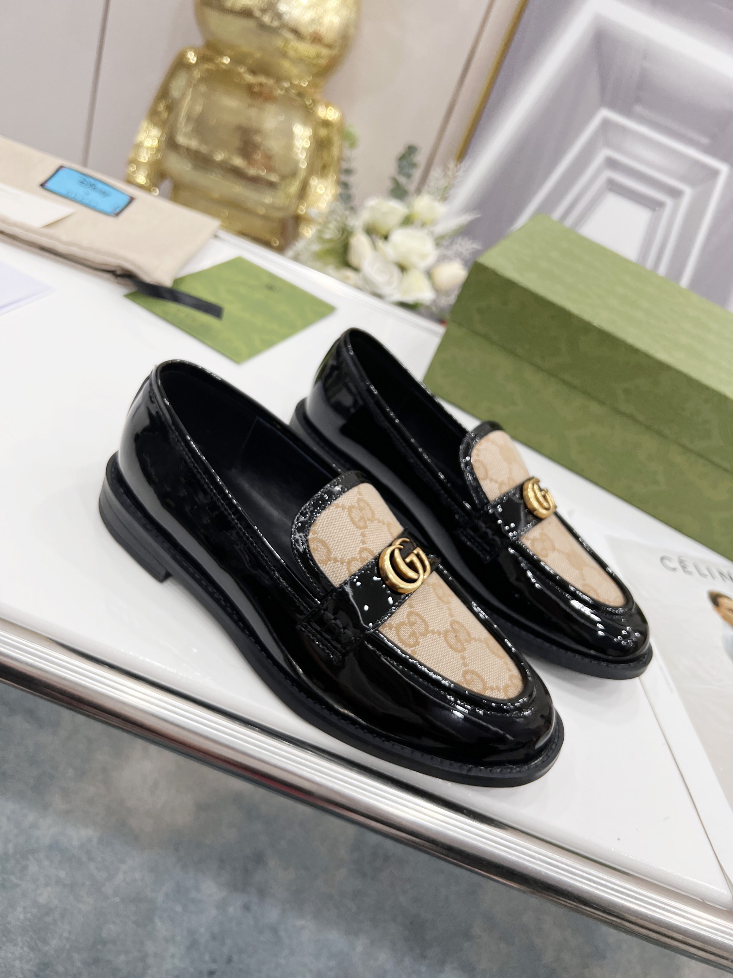 Gucci women's leather shoes-53
