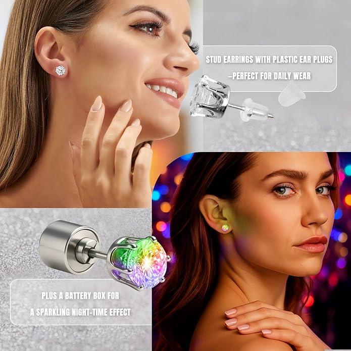🔥Christmas Early Discount 49% Off✨LED Earrings, Light Up Stud Earrings