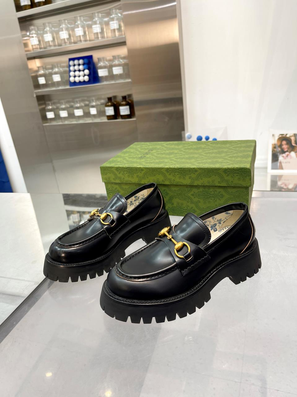 Gucci women's leather shoes-89