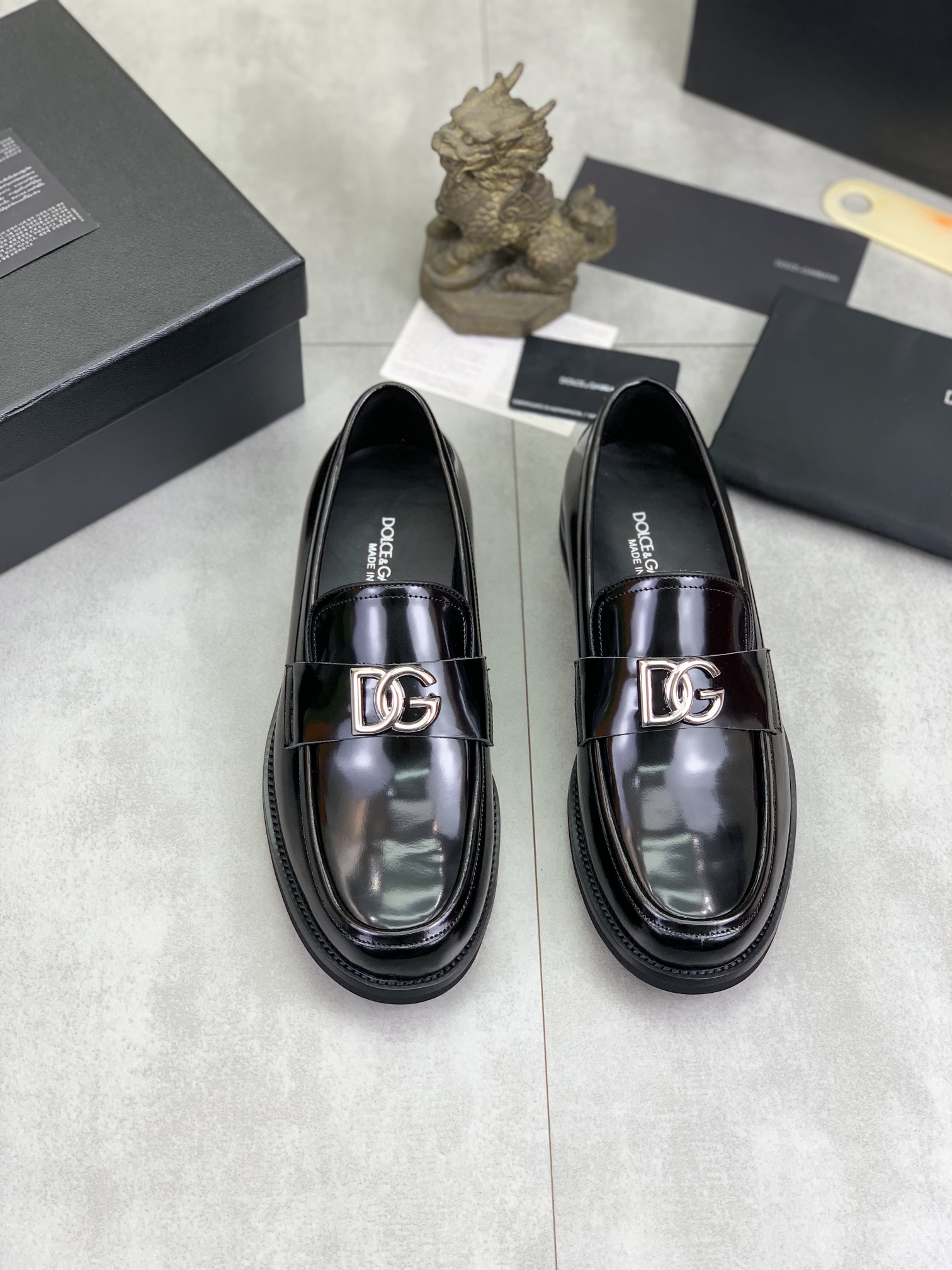 D&G men's leather shoes-27