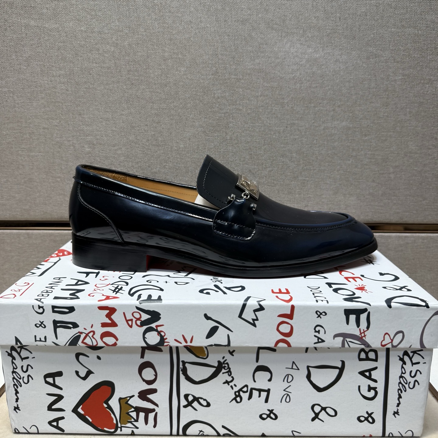 D&G men's leather shoes-38