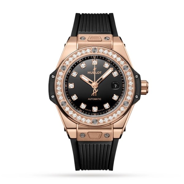 Big Bang Women Automatic Black Rubber Watch 485.OX.1280.RX.1204