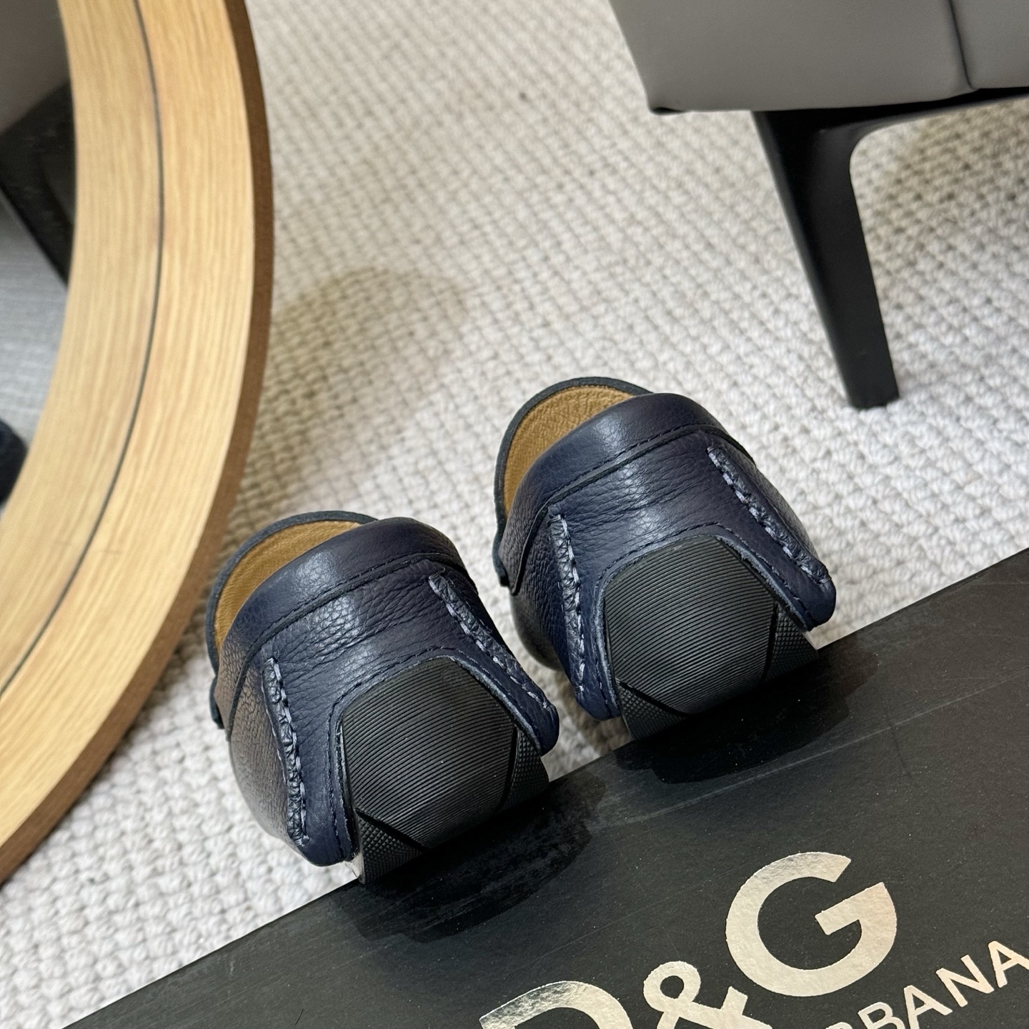 D&G men's leather shoes-76