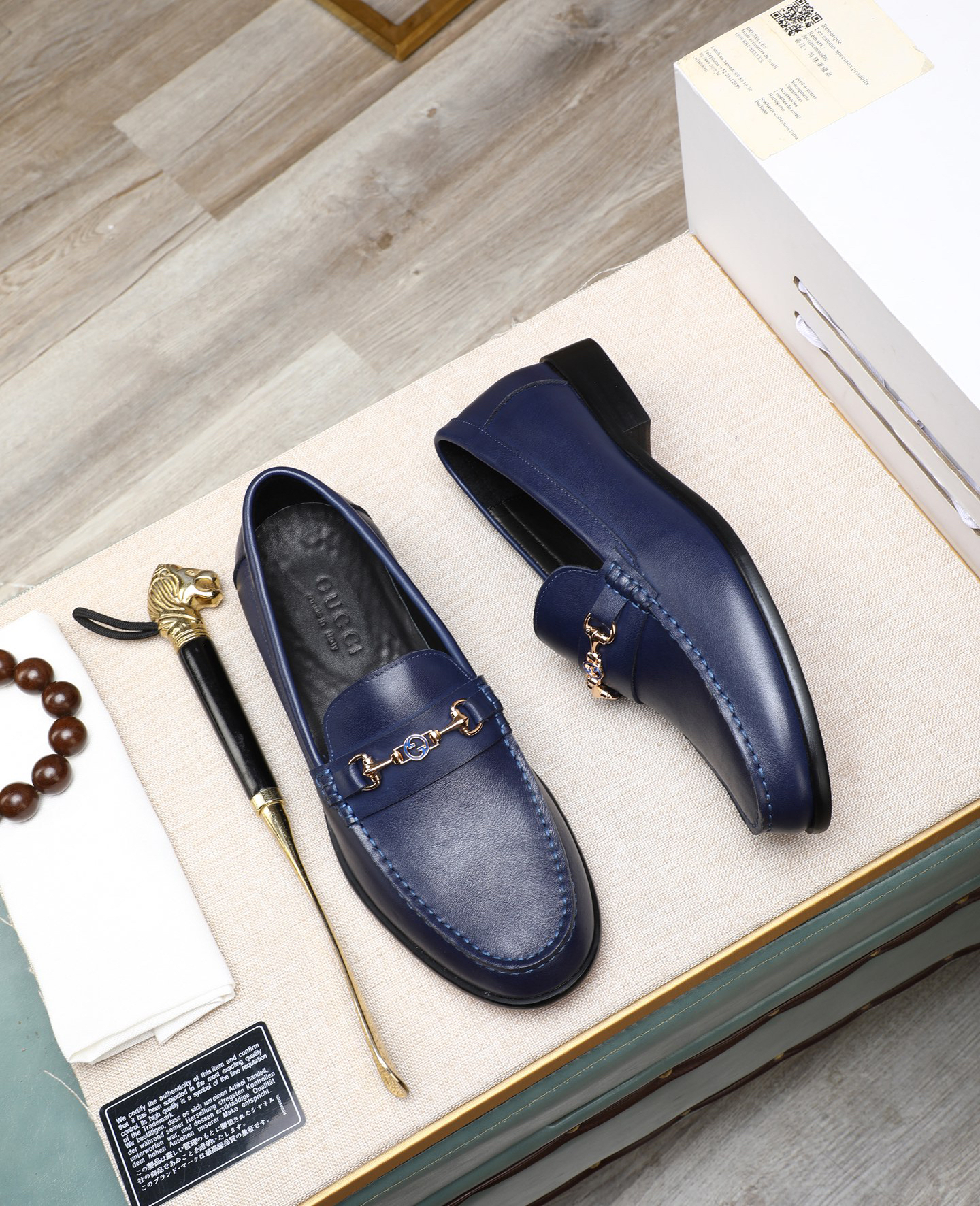 Gucci men's leather shoes-103