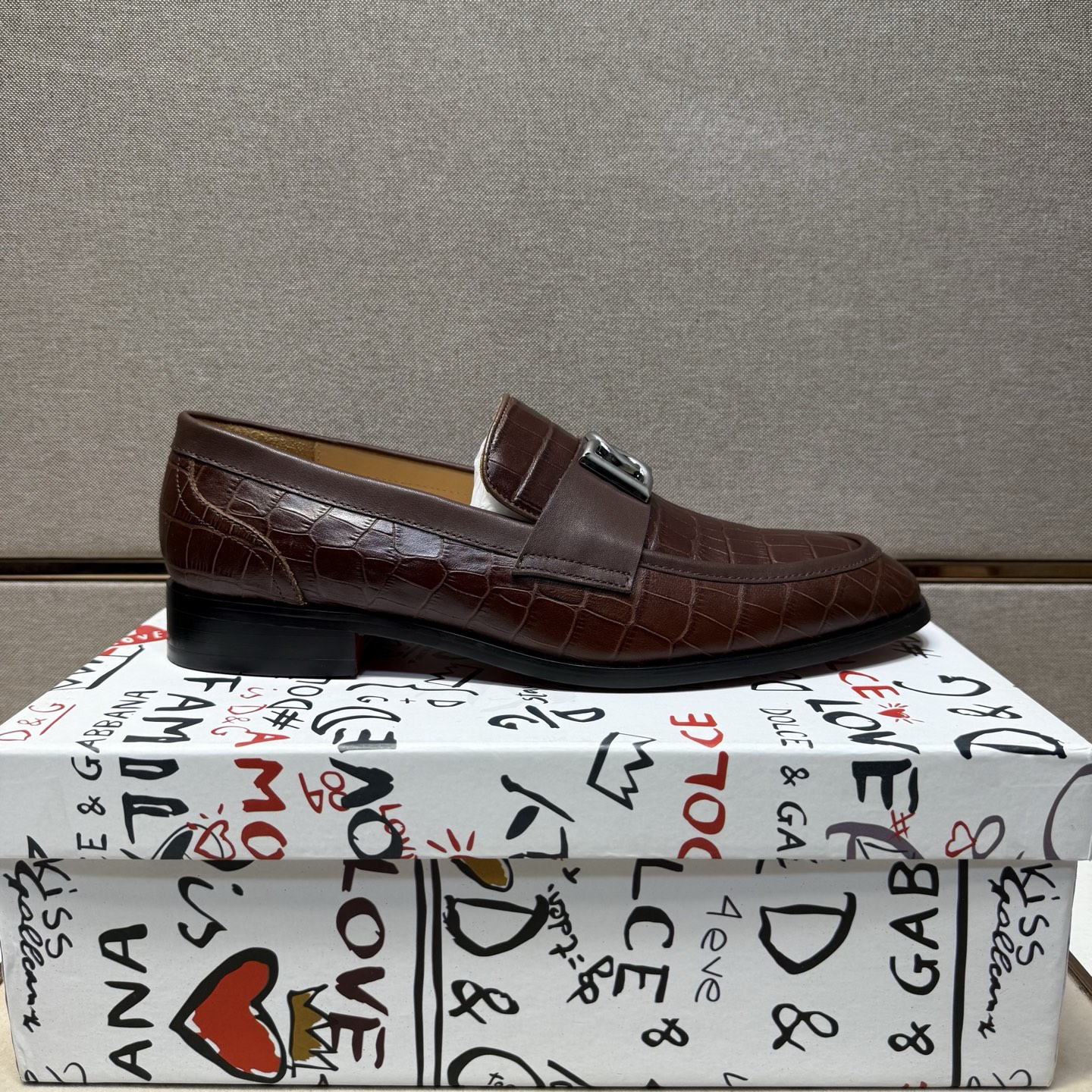 D&G men's leather shoes-41