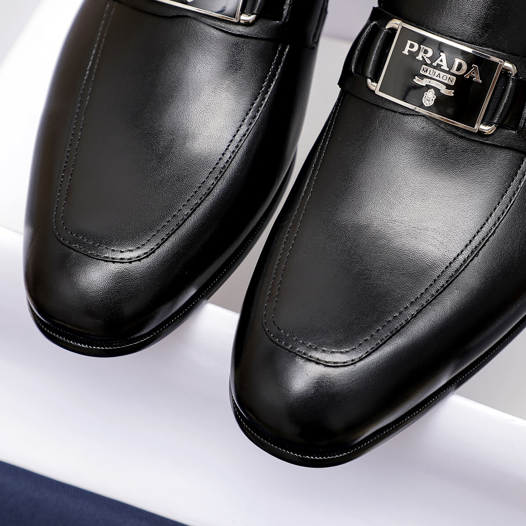 Prada men's leather shoes-74
