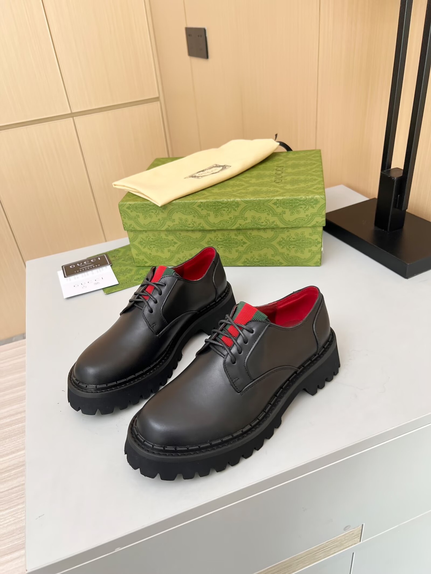 Gucci women's leather shoes-68