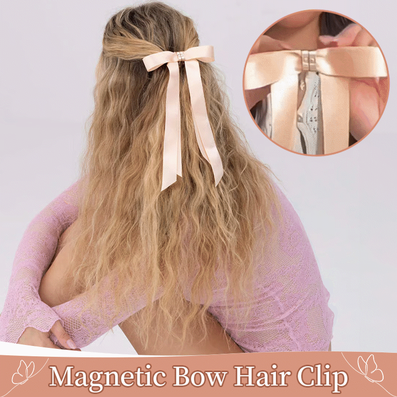 💖Valentine's Day Sale 50% OFF🎉KLIIX - Metal Bow Magnetic Hair Clip 🎀