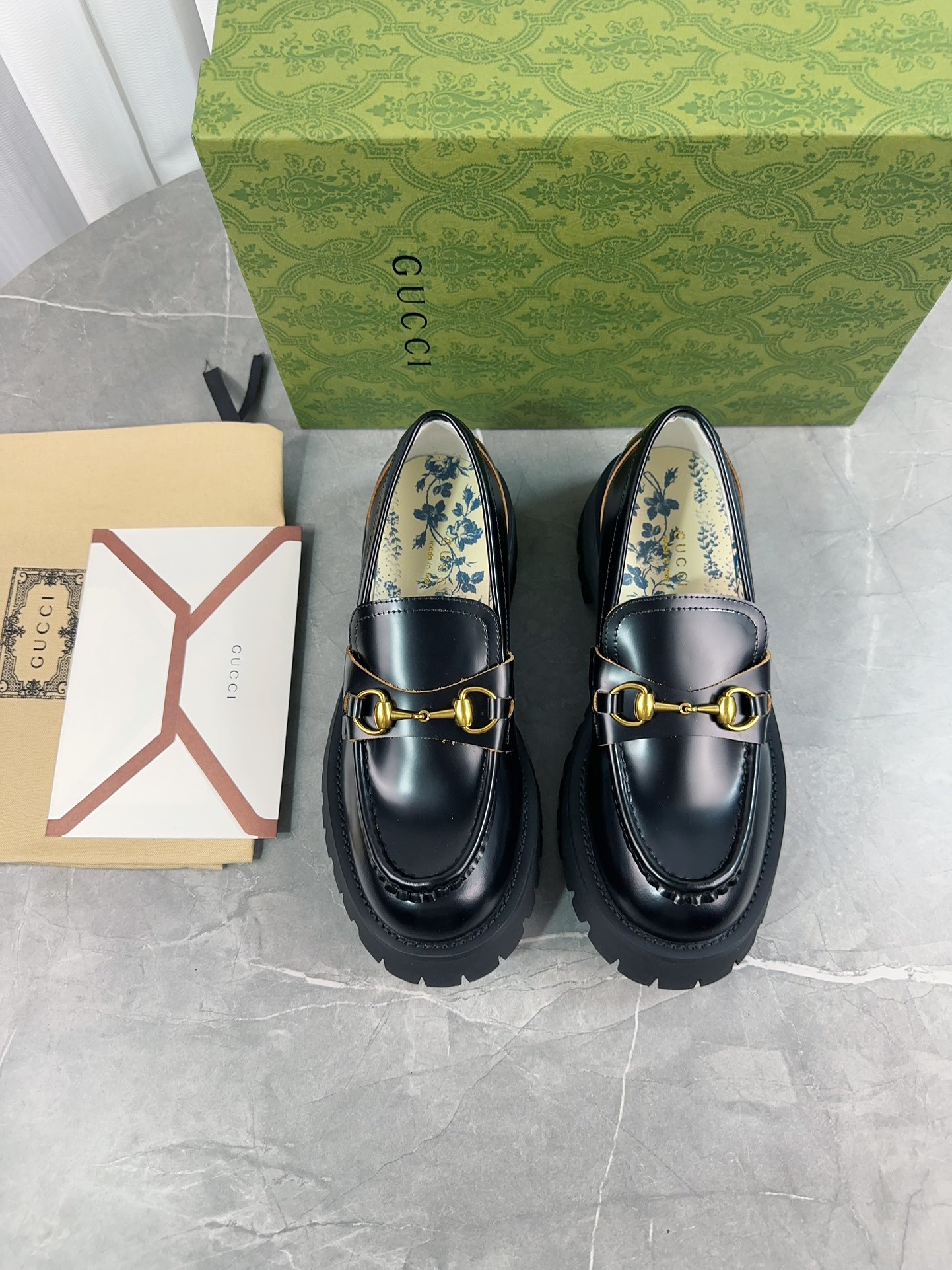 Gucci women's leather shoes-66