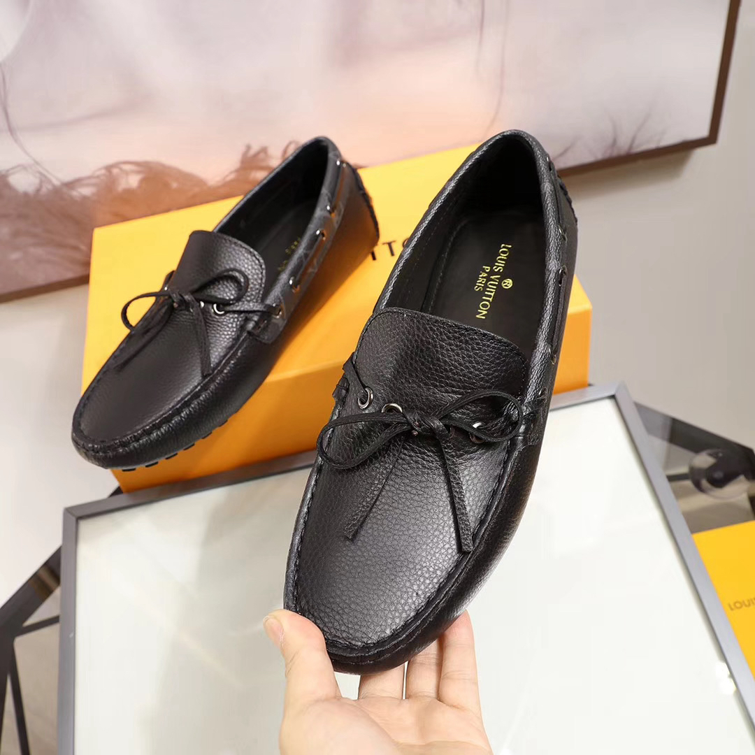 LV women's leather shoes-24