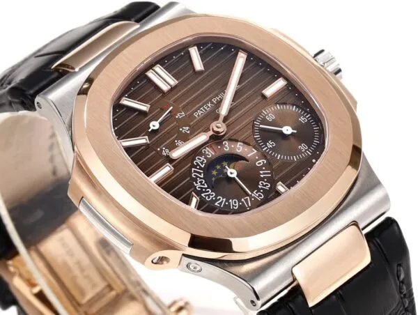 Nautilus 5712R-001 Moon phases. 40 mm,Rose gold & Stainless Steel
