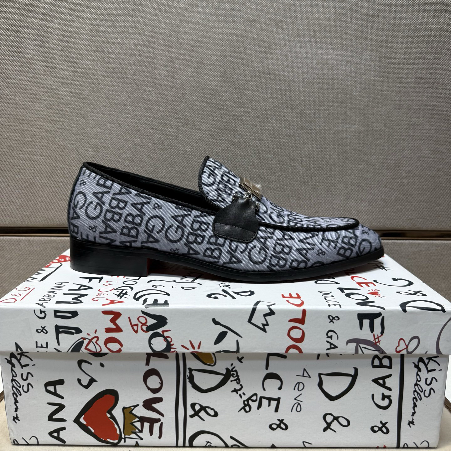 D&G men's leather shoes-94