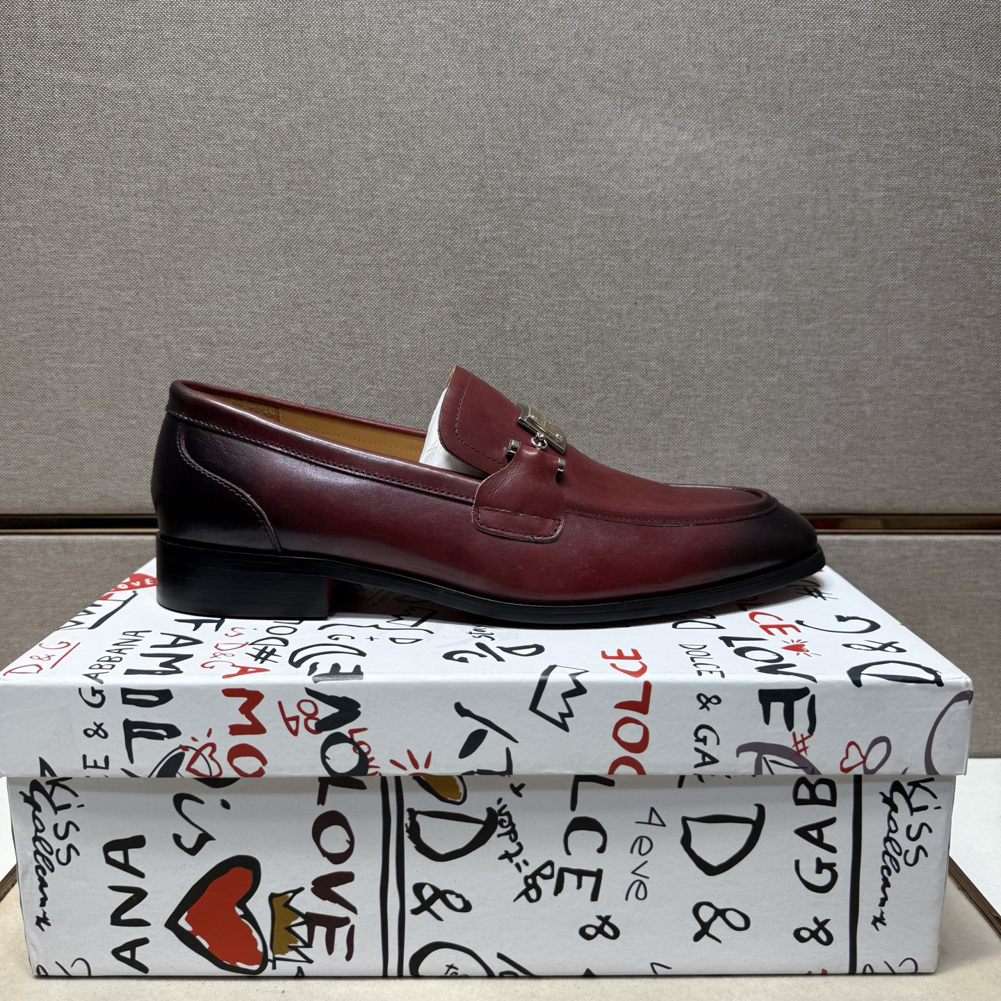 D&G men's leather shoes-93