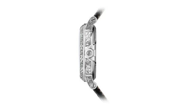 Perpetual calendar with retrograde date hand 38 mm,White gold,5160/500G-001