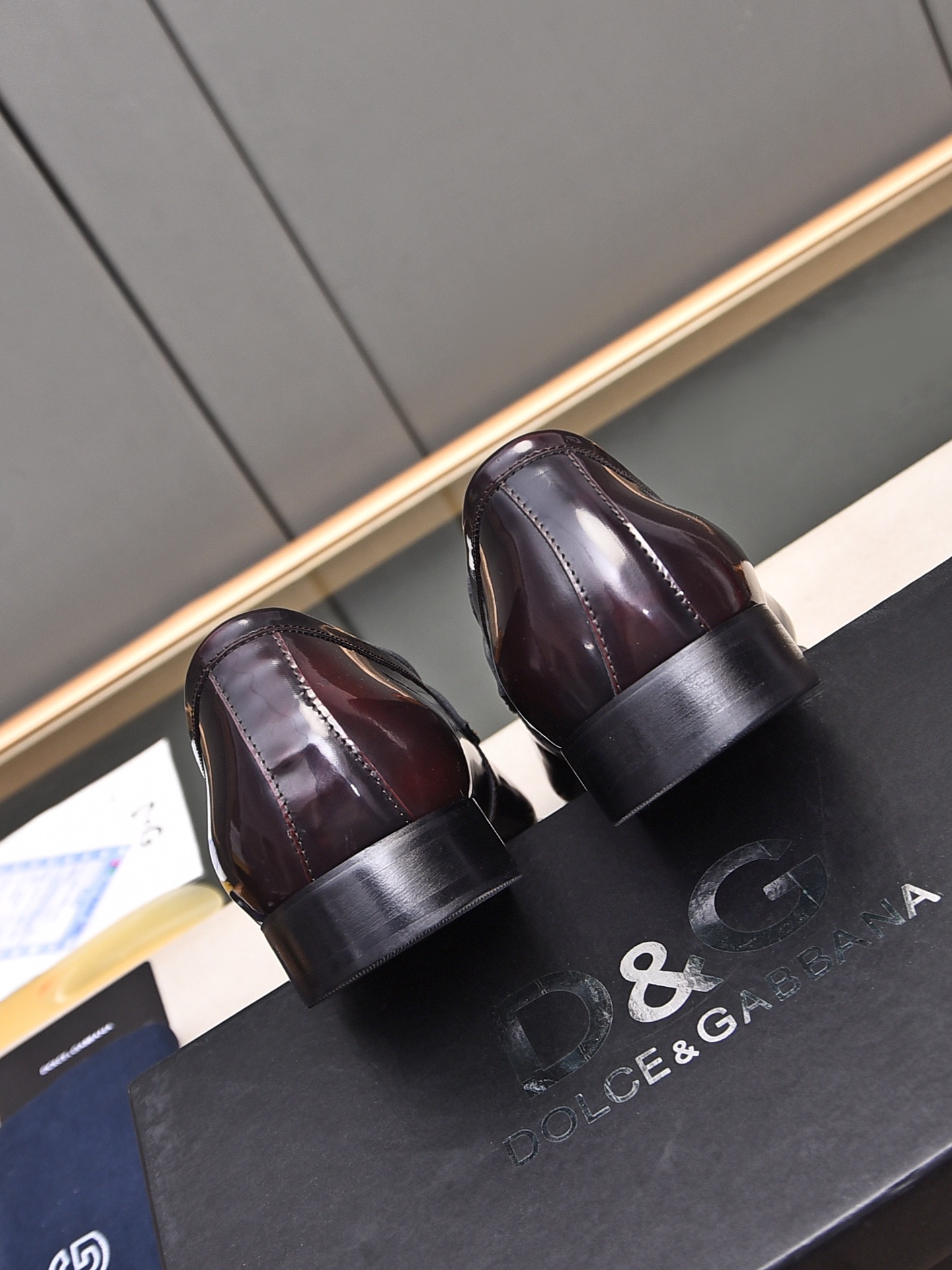 D&G men's leather shoes-73