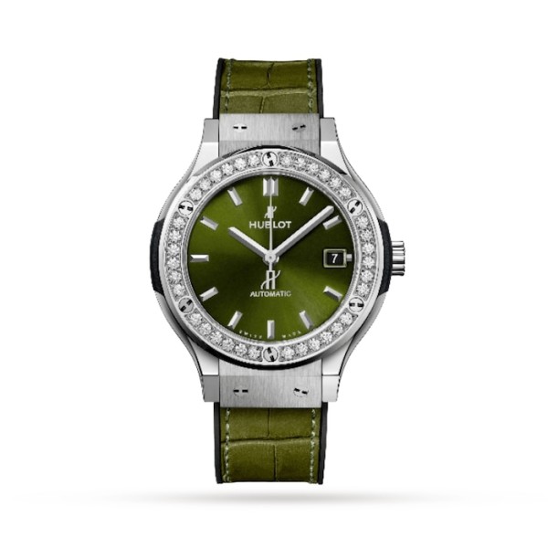 Classic Fusion Women Automatic Green Alligator Watch 565.NX.8970.LR.1204