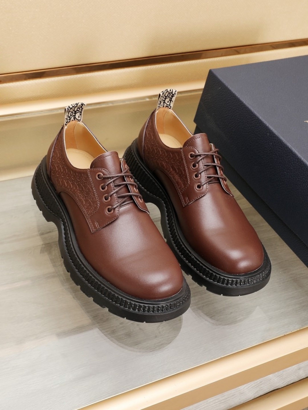 Dior men's leather shoes-77