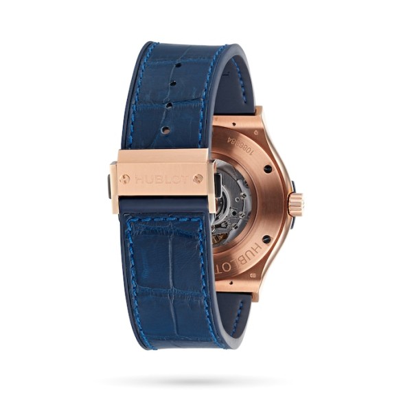 Classic Fusion Men Automatic Blue Leather Watch 511.OX.7180.LR