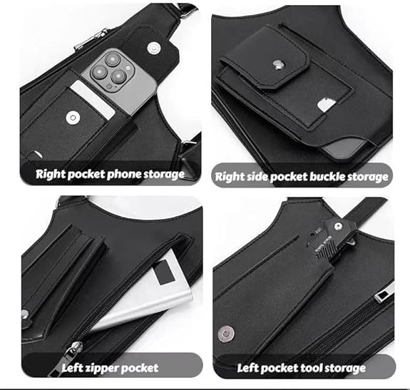Tactical Double Shoulder Armpit Bag,Anti-Pickpocket Hidden Strap Wallet
