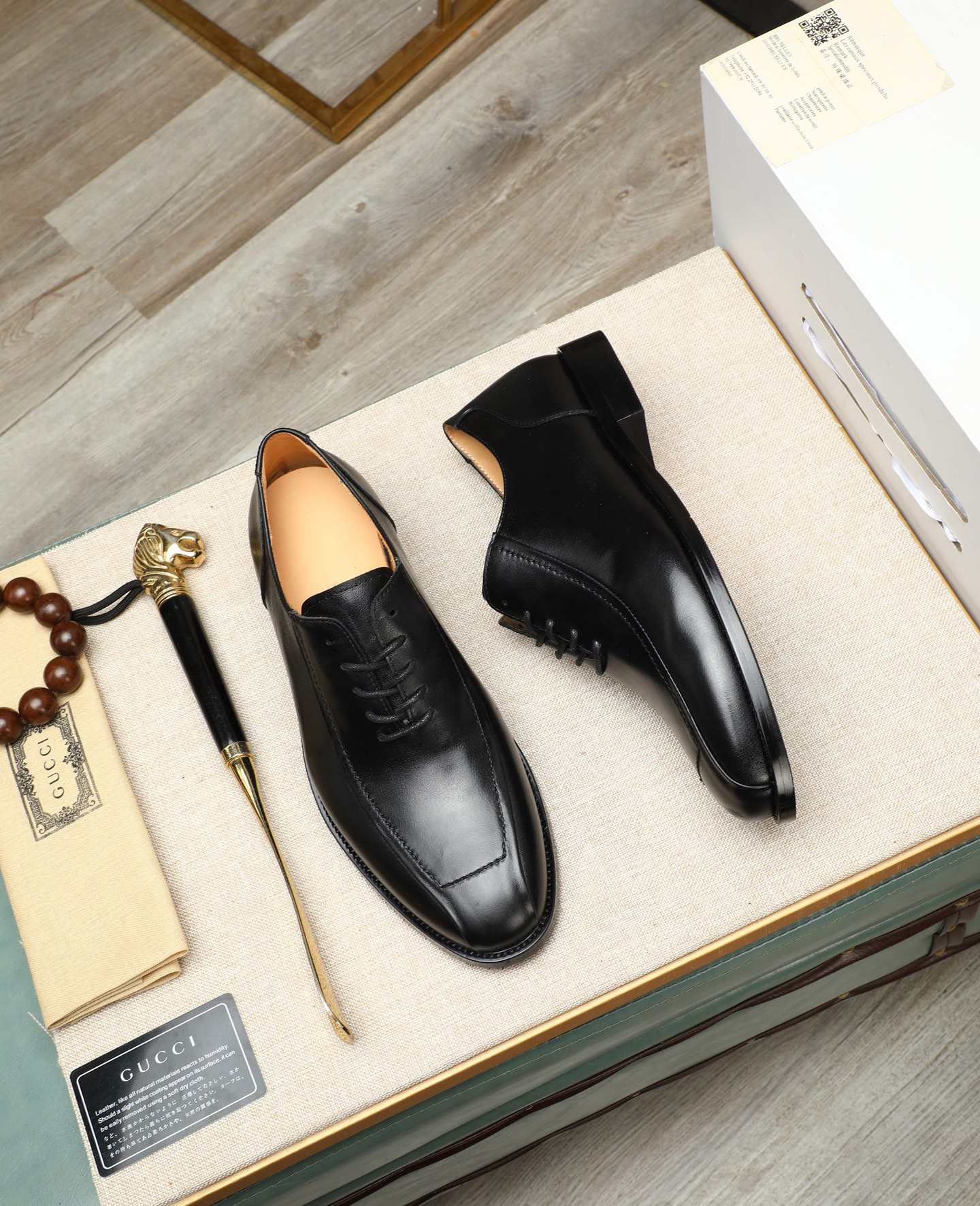 Gucci men's leather shoes-30