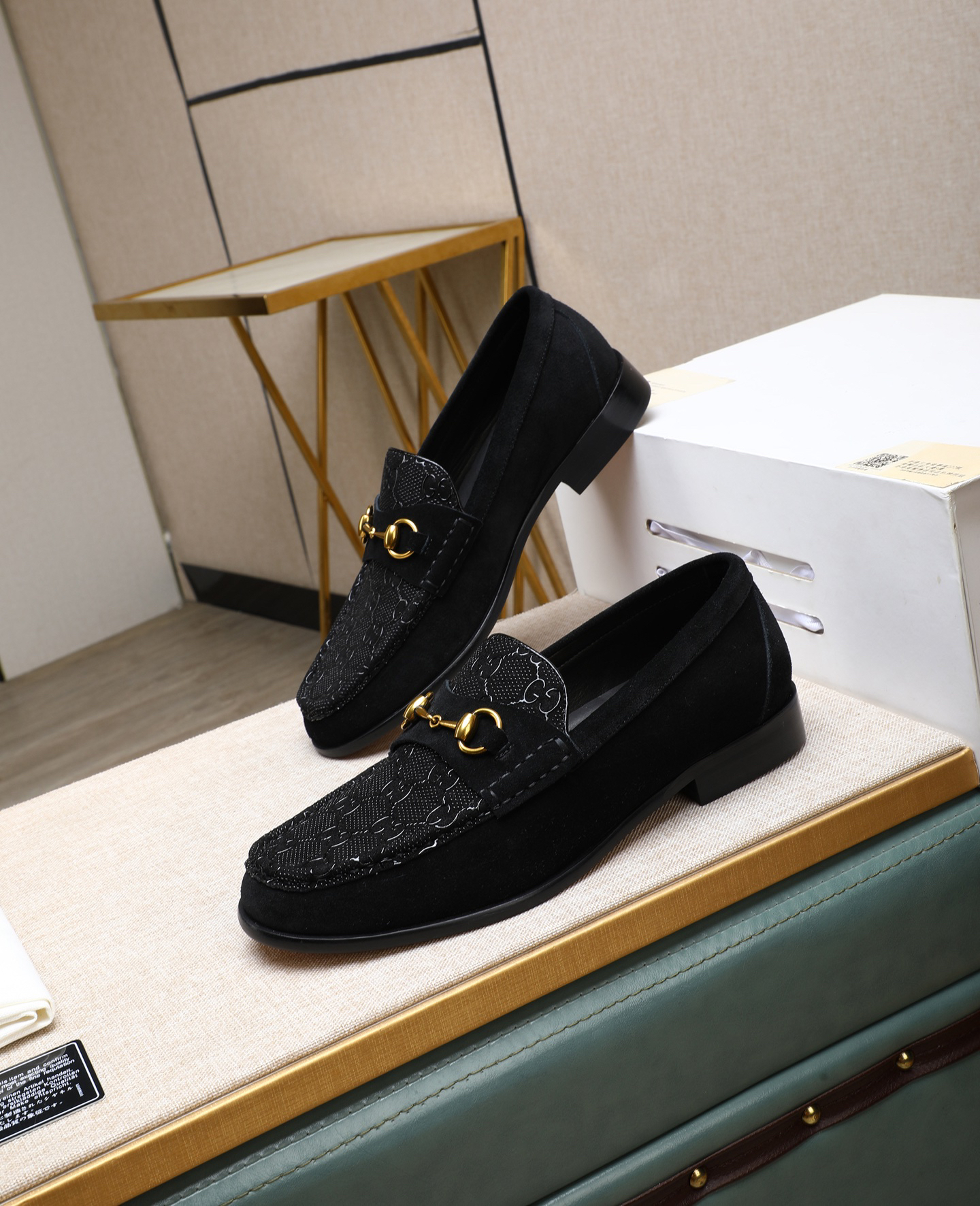Gucci men's leather shoes-6